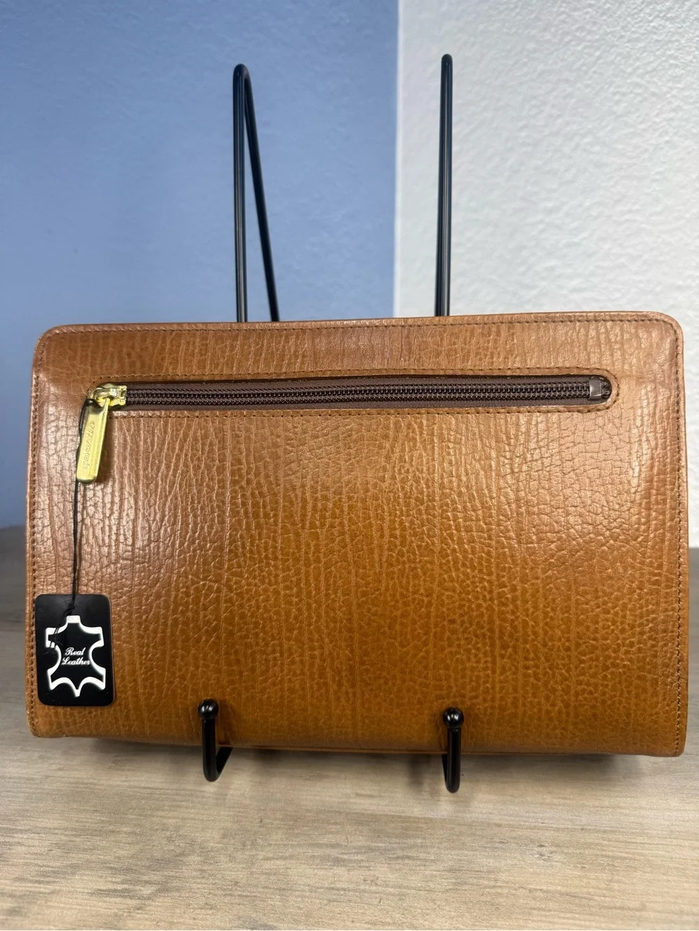Vintage Georges Rech Paris Mens Leather Document Case Portfolio NWT